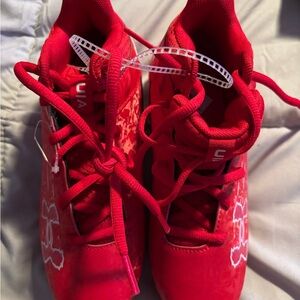 Stylish Red Kids Shoes football cleats